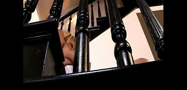  Busty Wife Takes A Stairway To Pleasure